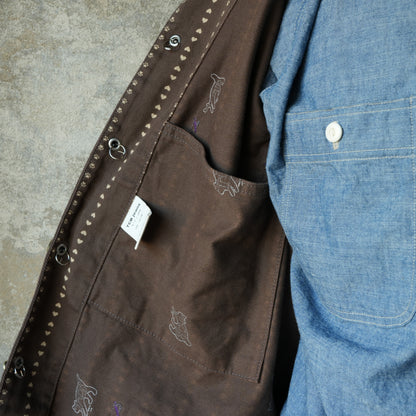 TCB Jeans_Cathartt Chore Coat_Brown Paw Stripe