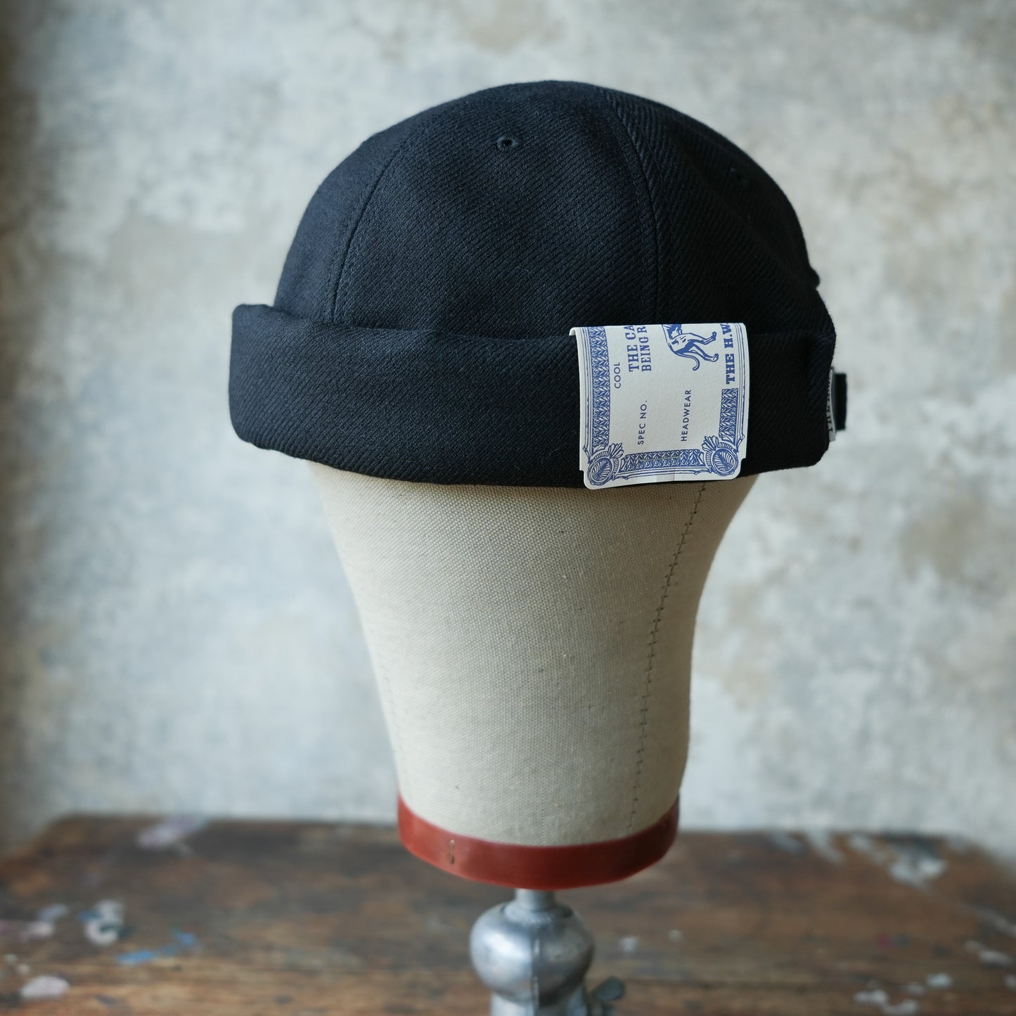 THE H.W.DOG&CO_D-01115_ROLL CAP_BLACK
