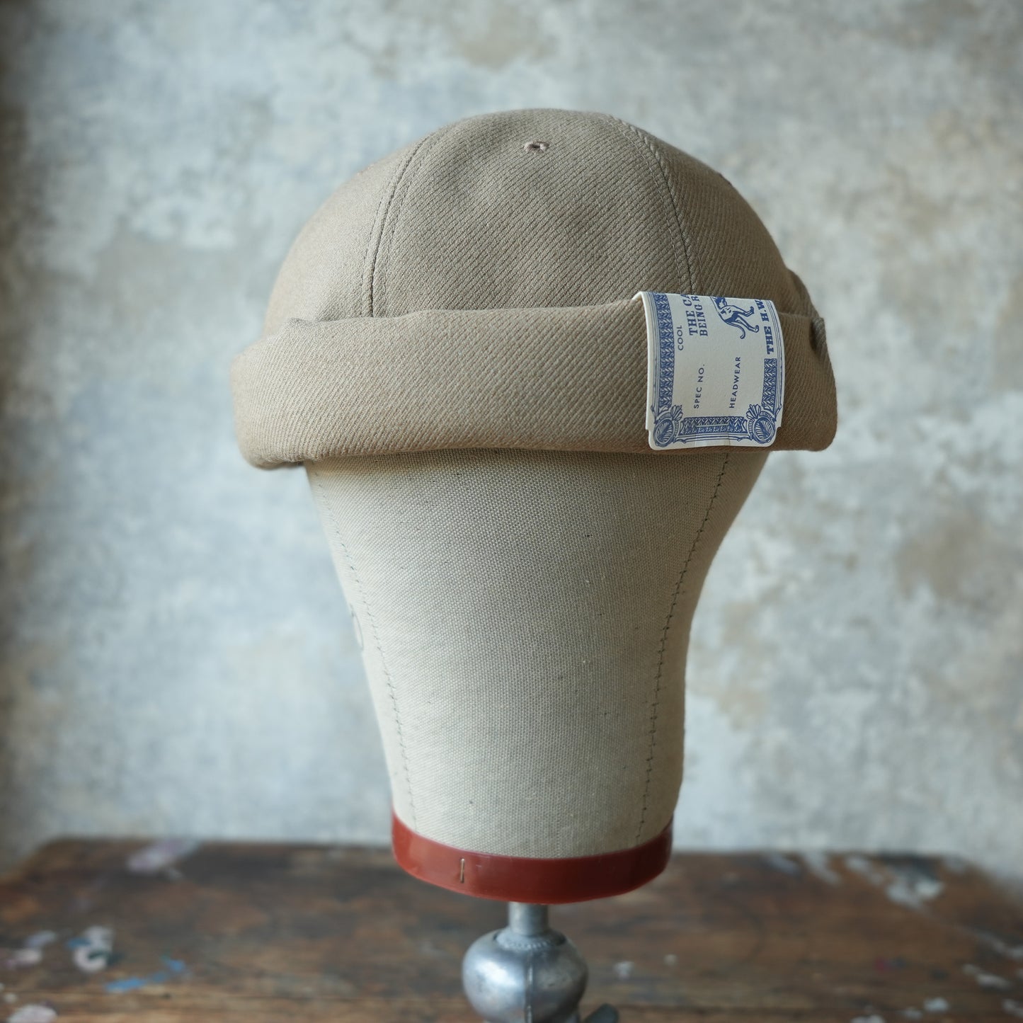 THE H.W.DOG&CO_D-01115_ROLL CAP_BEIGE