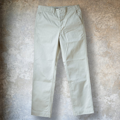 WORKERS_Officer Trousers_Pearl White Chino