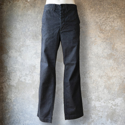 WORKERS_Officer Trousers_Indigo Herringbone