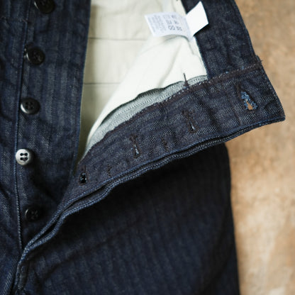 WORKERS_Officer Trousers_Indigo Herringbone