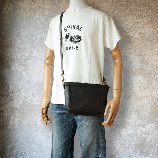 VASCO_VS-313L_LEATHER TELEPHONE SHOULDER BAG_SMALL_BLACK