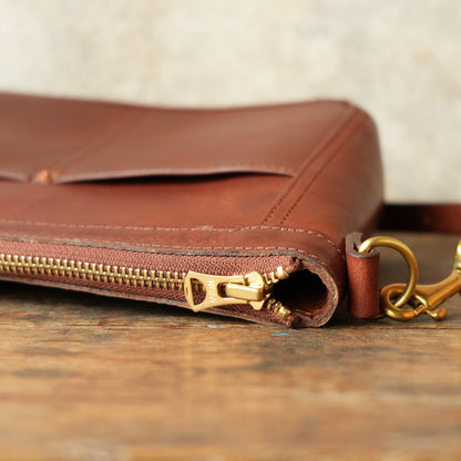 VASCO_VS-313L_LEATHER TELEPHONE SHOULDER BAG_SMALL_CAMEL