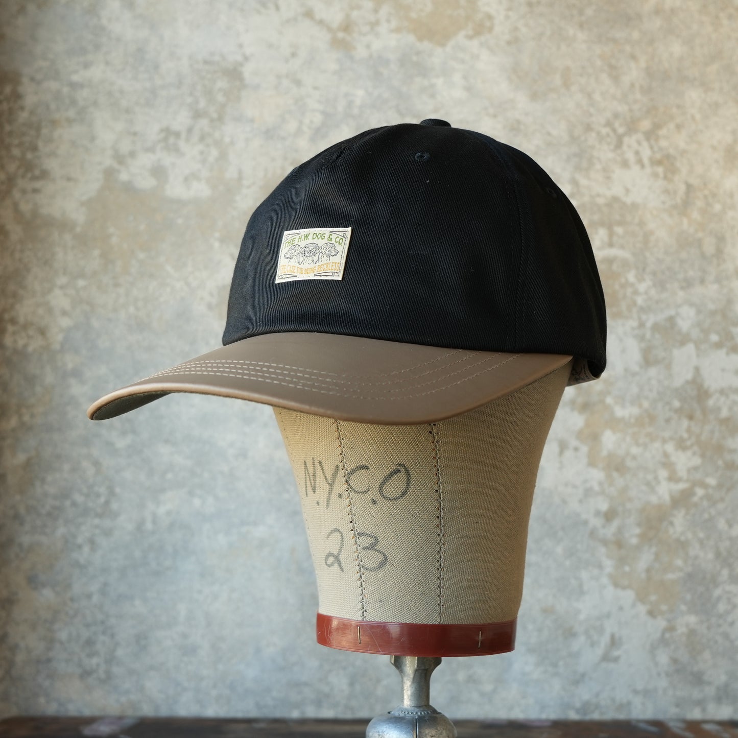 THE H.W.DOG&CO_D-01097_BIG BRIM CAP_Black