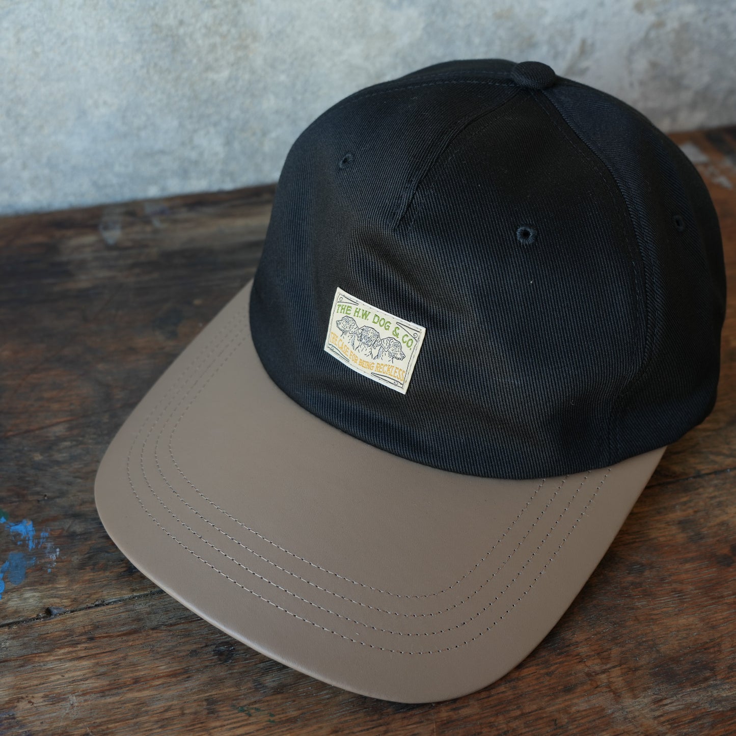 THE H.W.DOG&CO_D-01097_BIG BRIM CAP_Black