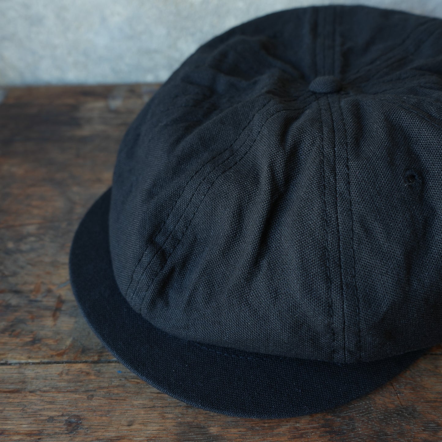 THE H.W.DOG&CO_D-01141_COTTON LINEN WASH CAS_BLACK