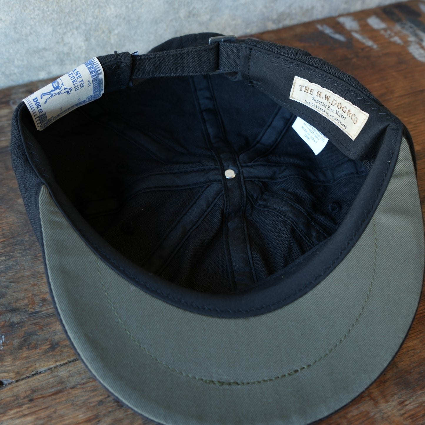 THE H.W.DOG&CO_D-01141_COTTON LINEN WASH CAS_BLACK