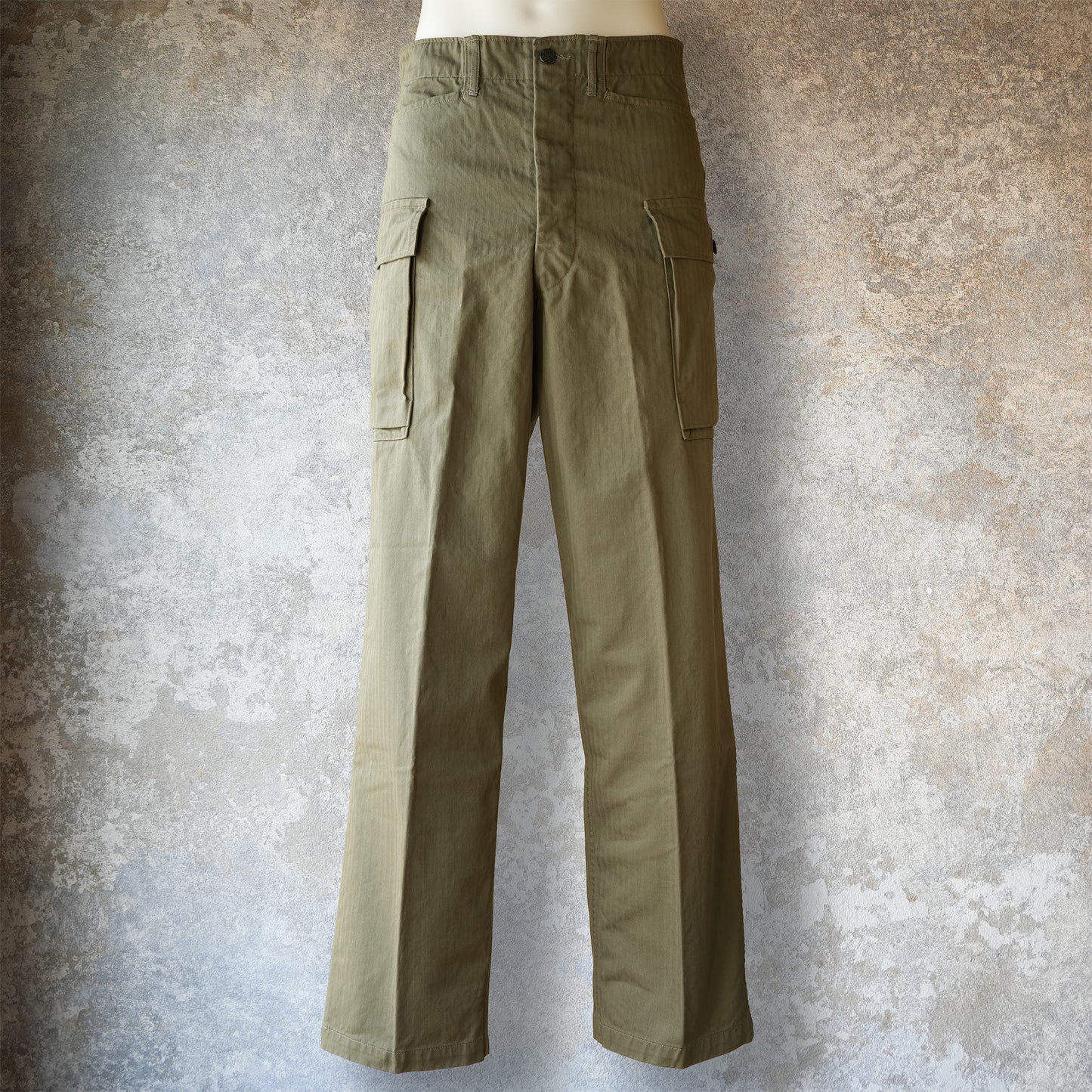 WORKERS M43 Trousers Mod_OD Herringbone