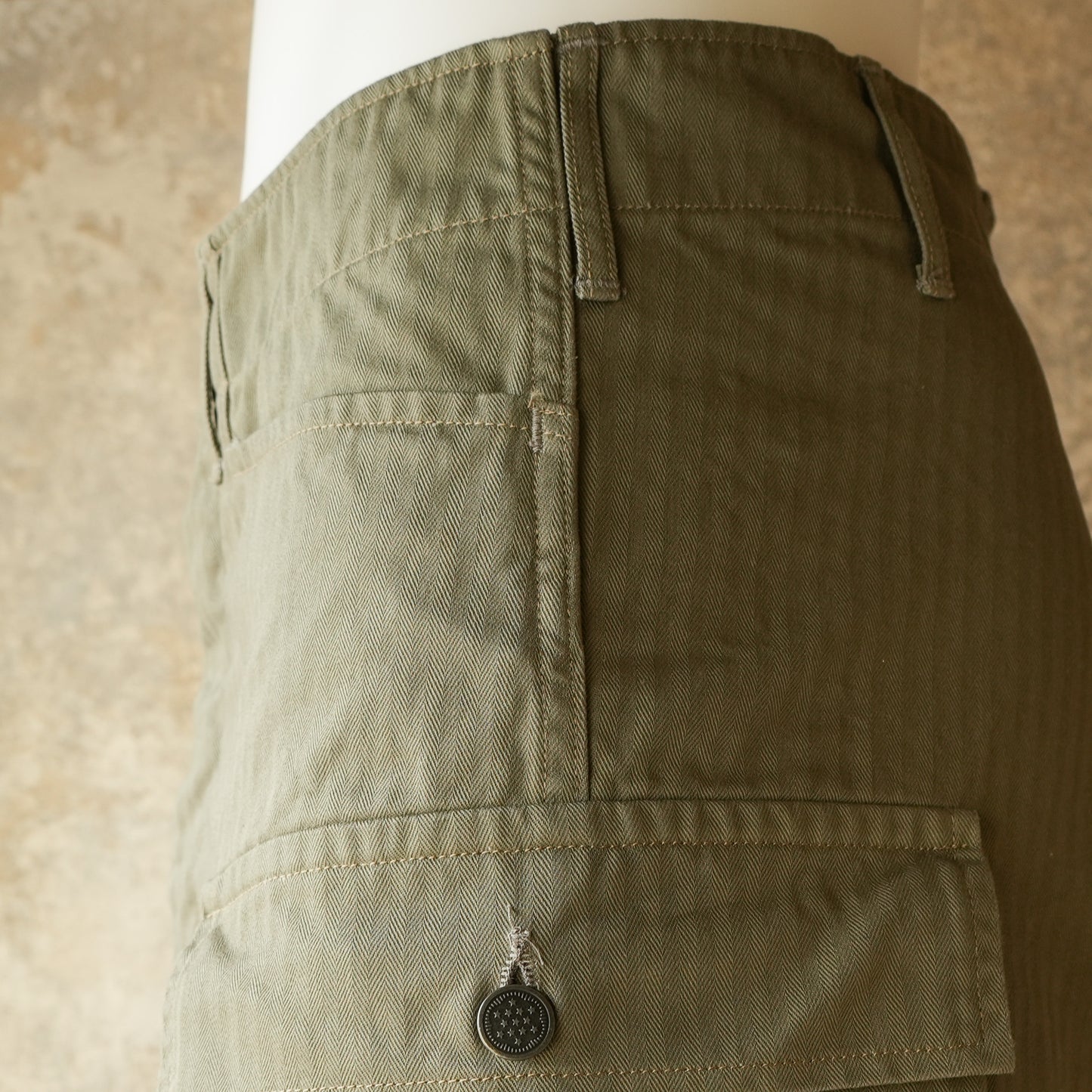 WORKERS M43 Trousers Mod_OD Herringbone