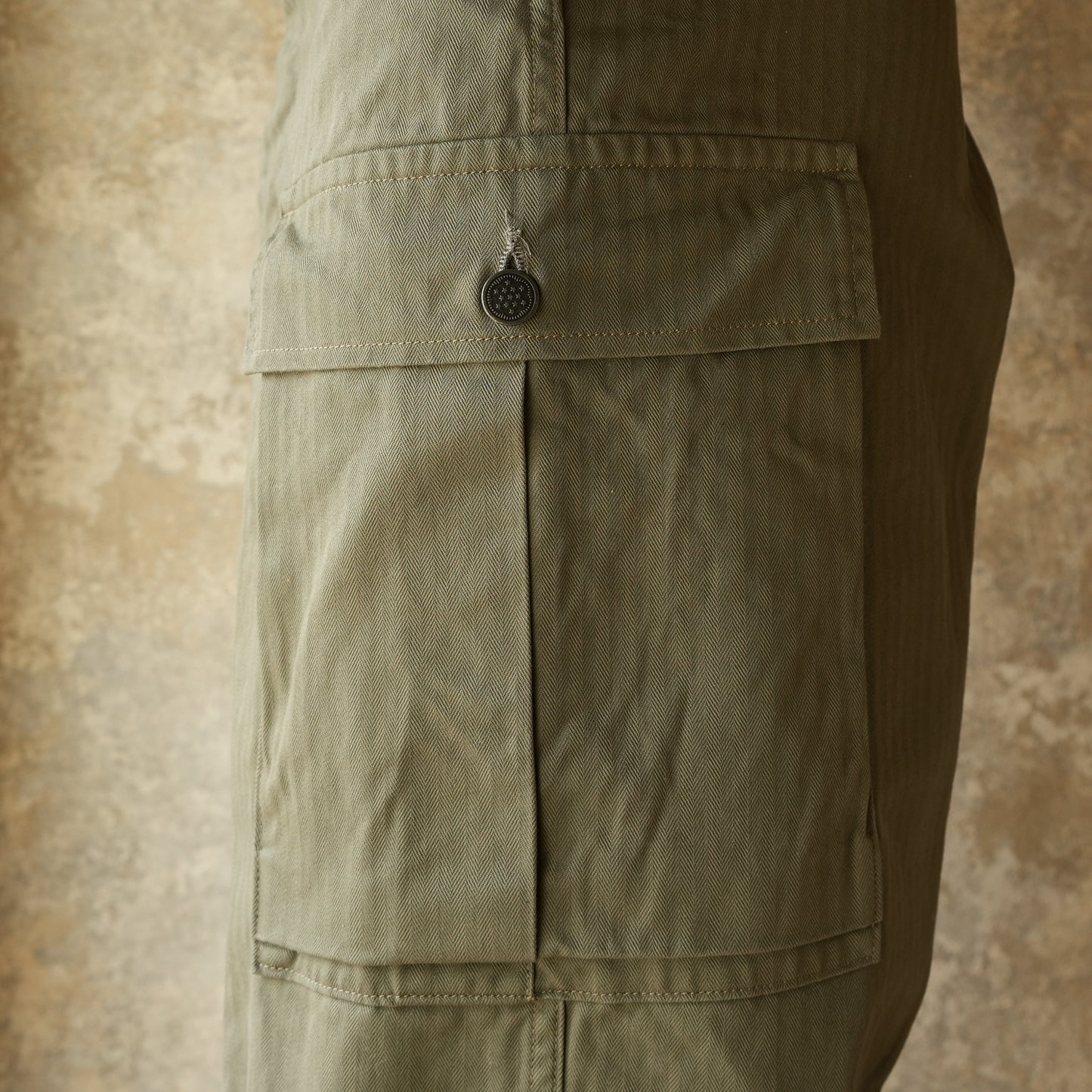 WORKERS M43 Trousers Mod_OD Herringbone