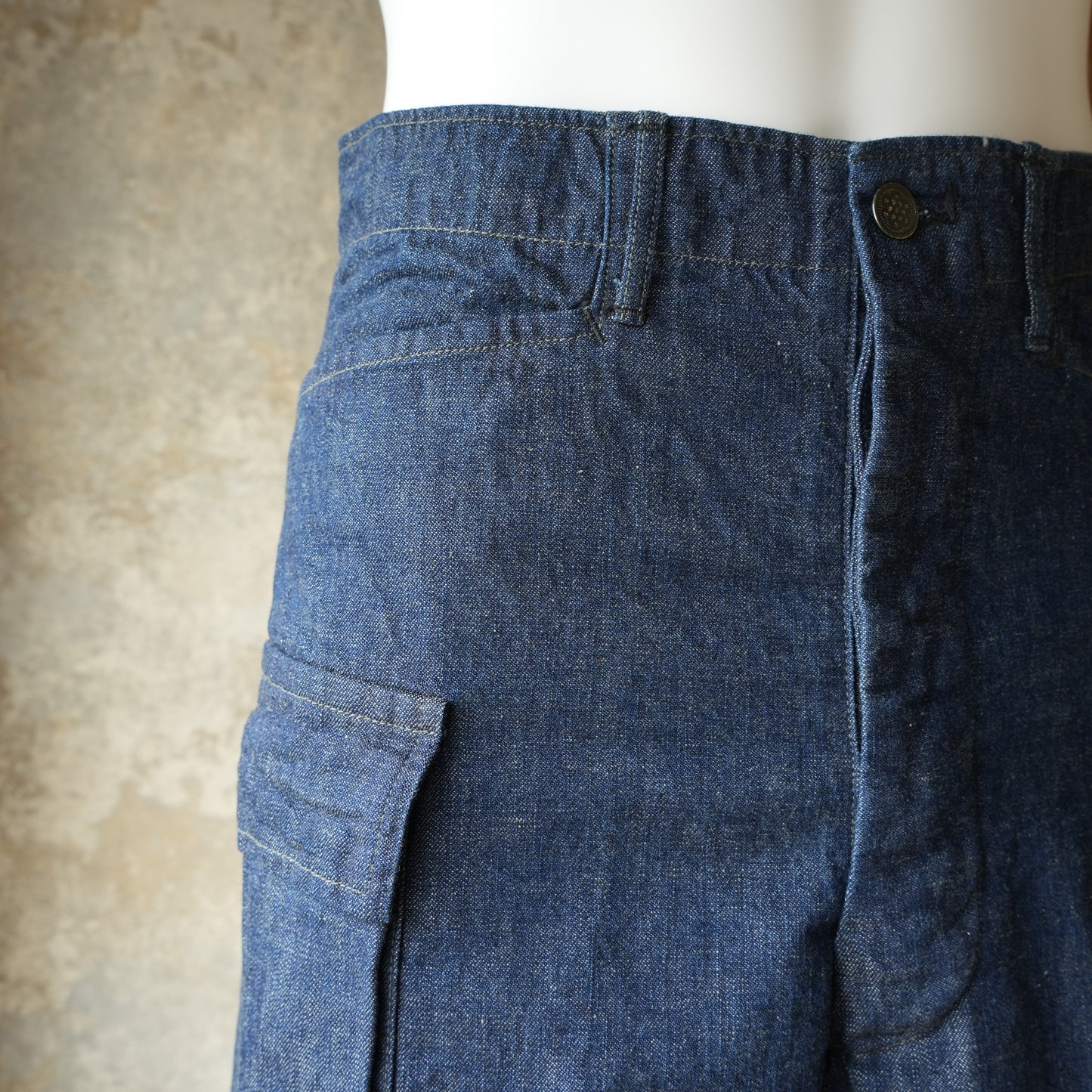 WORKERS_M43 Trousers Mod_10 oz Brown Back Denim