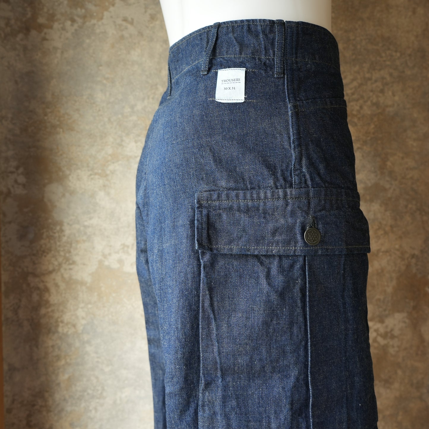 WORKERS_M43 Trousers Mod_10 oz Brown Back Denim