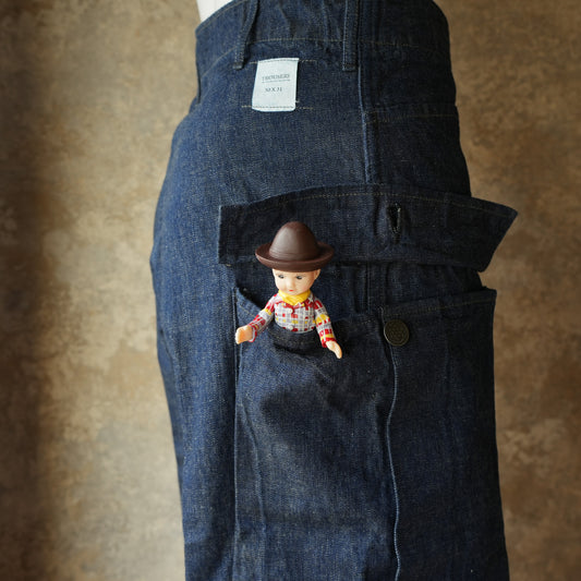WORKERS_M43 Trousers Mod_10 oz Brown Back Denim