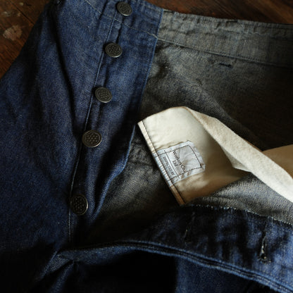 WORKERS_M43 Trousers Mod_10 oz Brown Back Denim