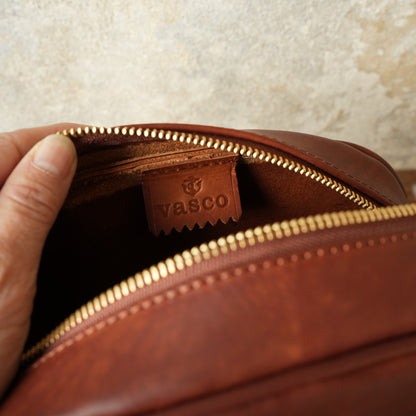 VASCO_VS-296L LEATHER OFFICER POUCH BAG_CAMEL