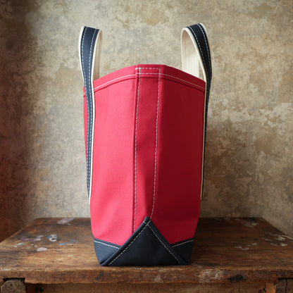 WORKERS_Deluxe Tote Bag_Red Body x Navy Handle