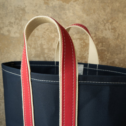 WORKERS_Deluxe Tote Bag_Navy Body x Red Handle