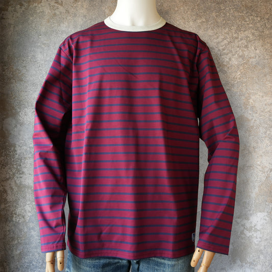 WORKERS_Border T_Long Sleeve_c#G/ Trim White x Red x Navy