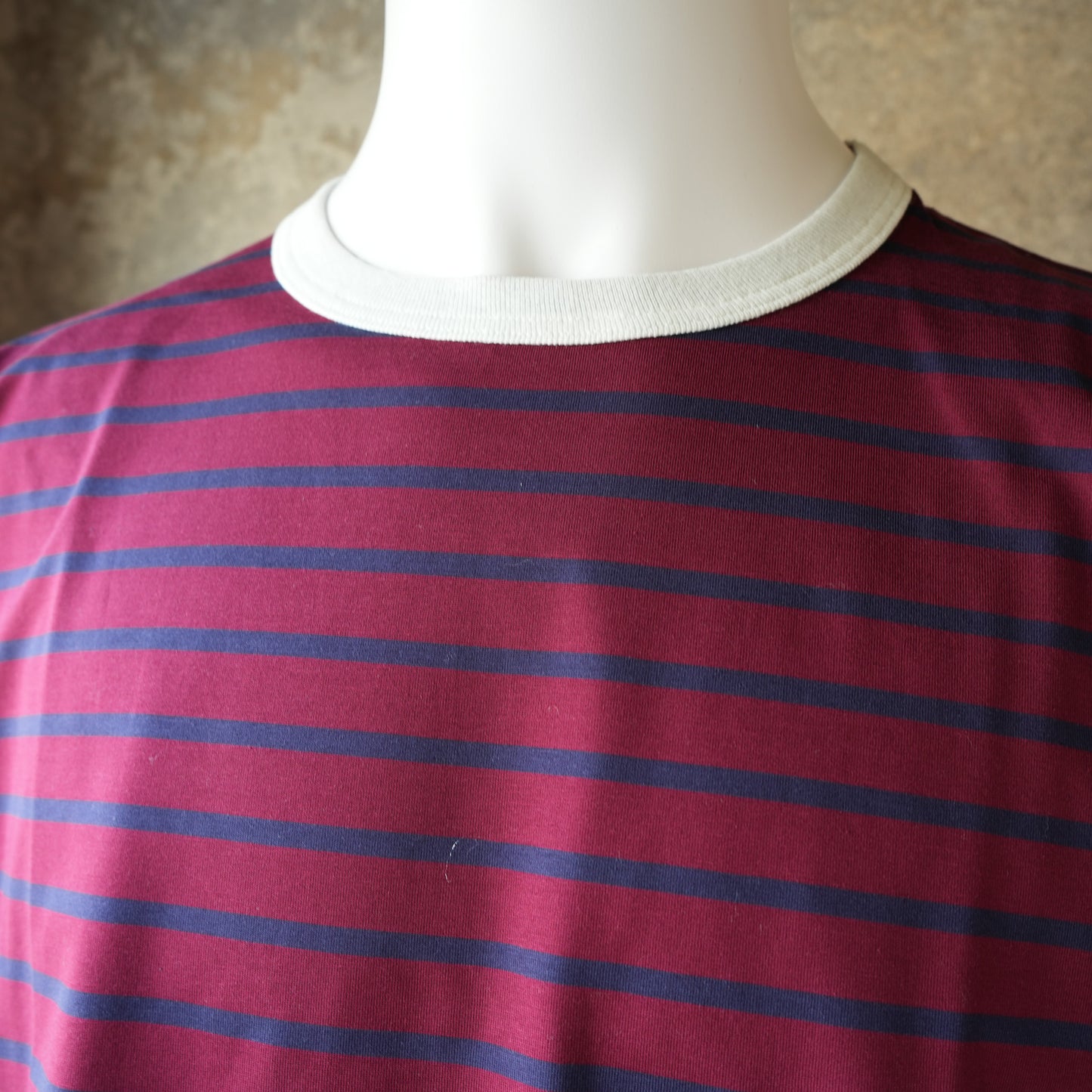 WORKERS_Border T_Short Sleeve_c#G/ Trim White x Red x Navy