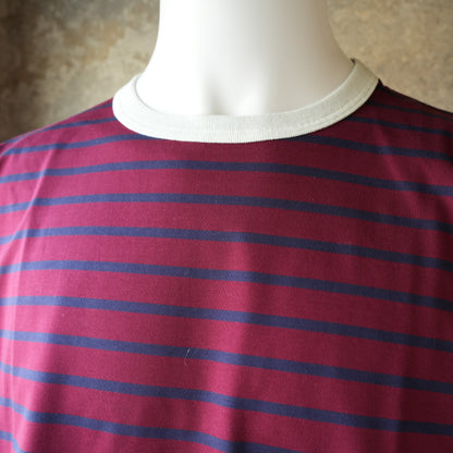 WORKERS_Border T_Short Sleeve_c#G/ Trim White x Red x Navy