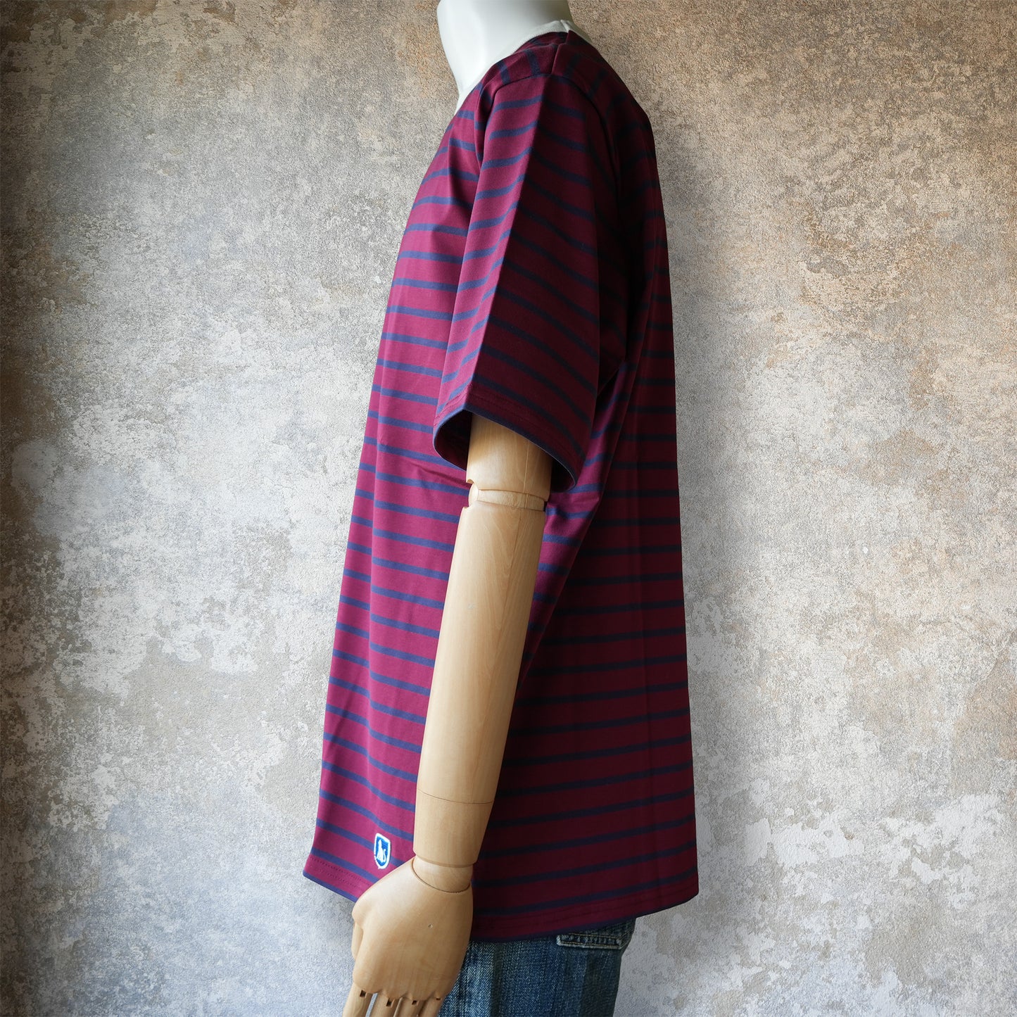 WORKERS_Border T_Short Sleeve_c#G/ Trim White x Red x Navy