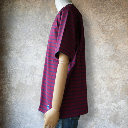 WORKERS_Border T_Short Sleeve_c#G/ Trim White x Red x Navy
