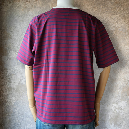 WORKERS_Border T_Short Sleeve_c#G/ Trim White x Red x Navy