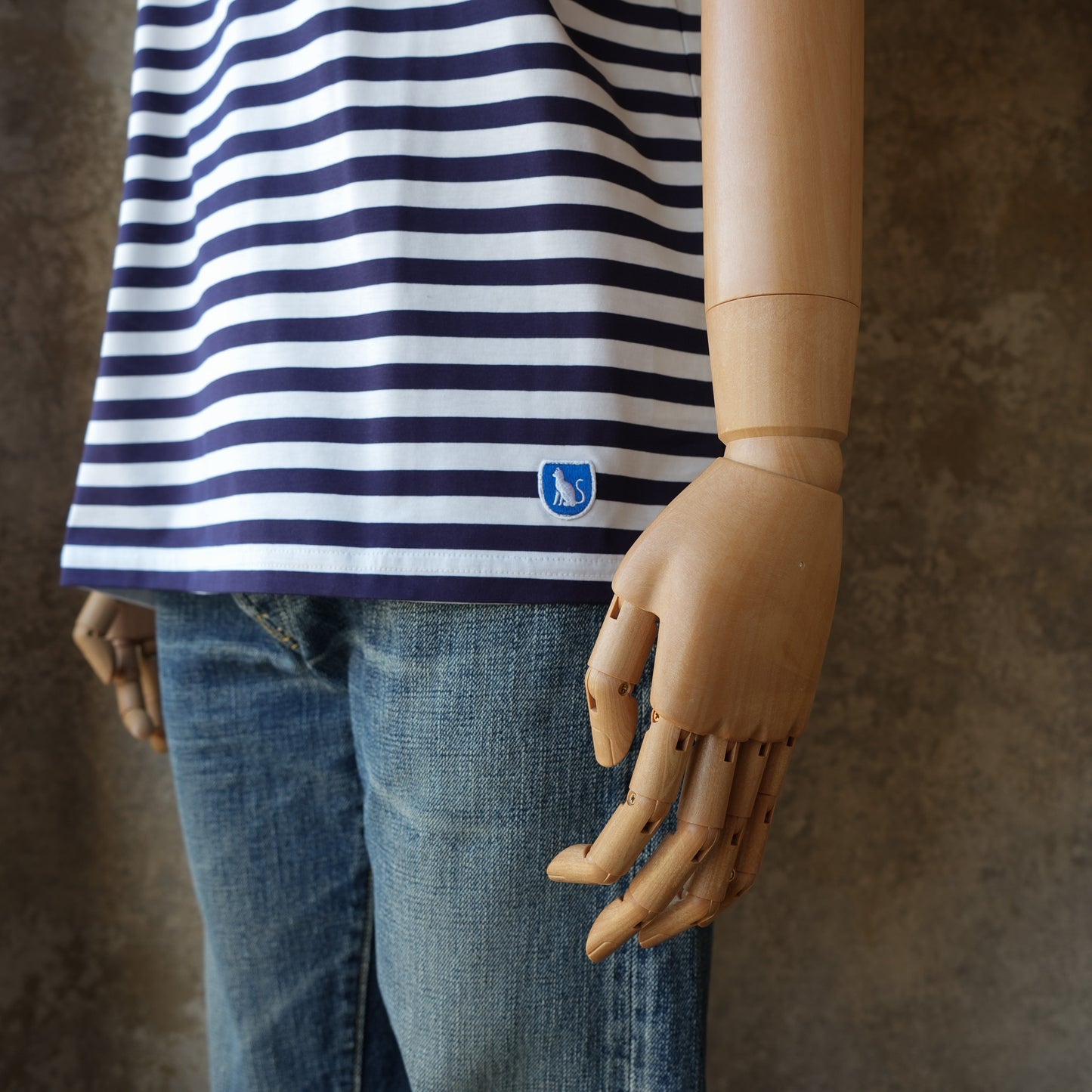 WORKERS_Border T_Short Sleeve_c#B/Trim Red x White x Navy