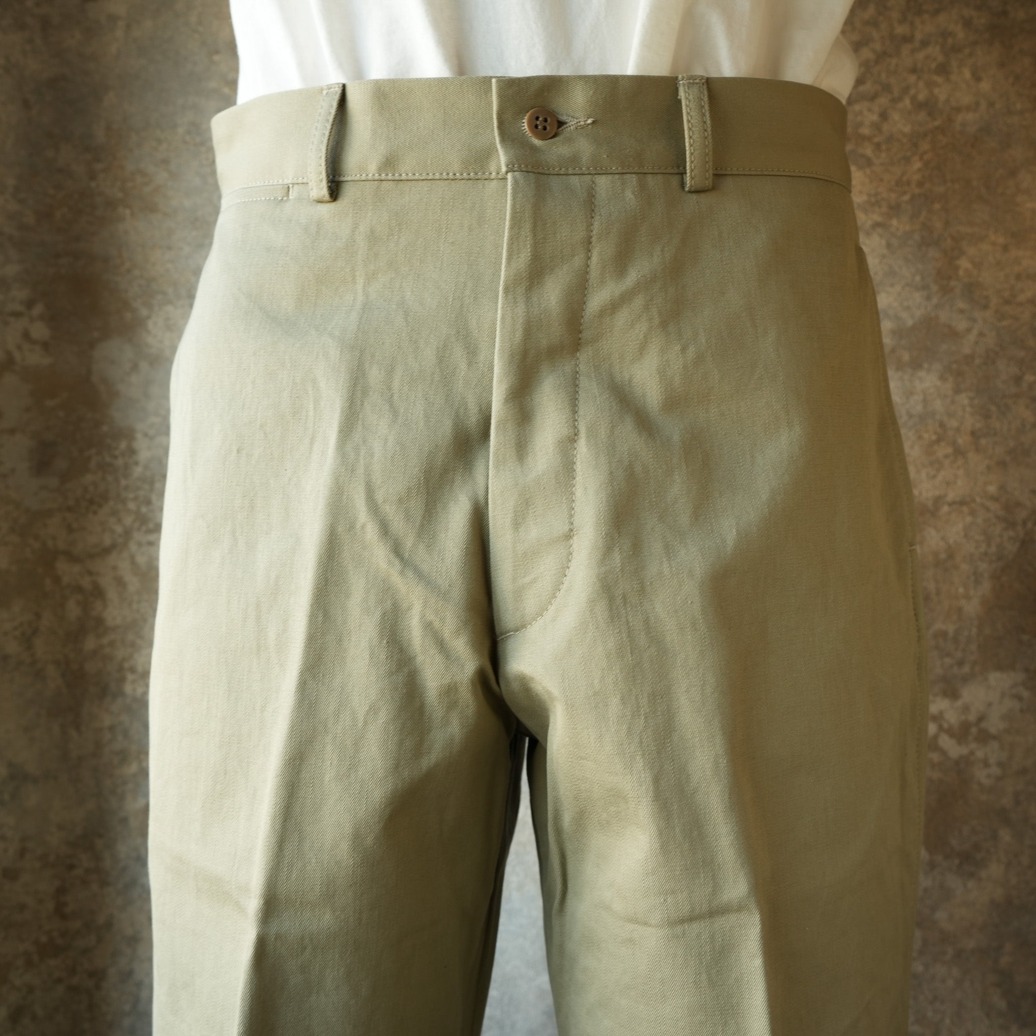 G&F Co._AFTER WAR TROUSERS_KHAKI – JeansShopSpiral