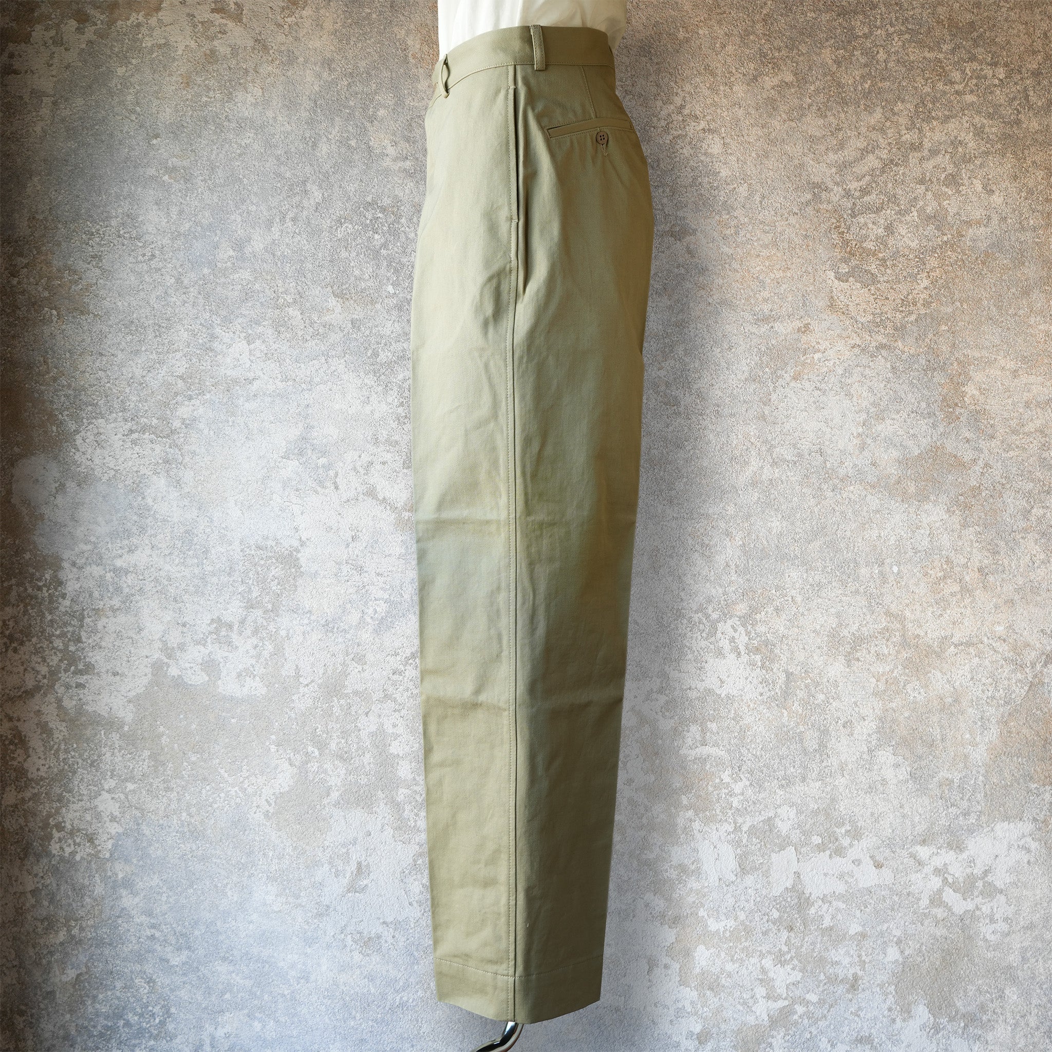 G&F Co._AFTER WAR TROUSERS_KHAKI – JeansShopSpiral