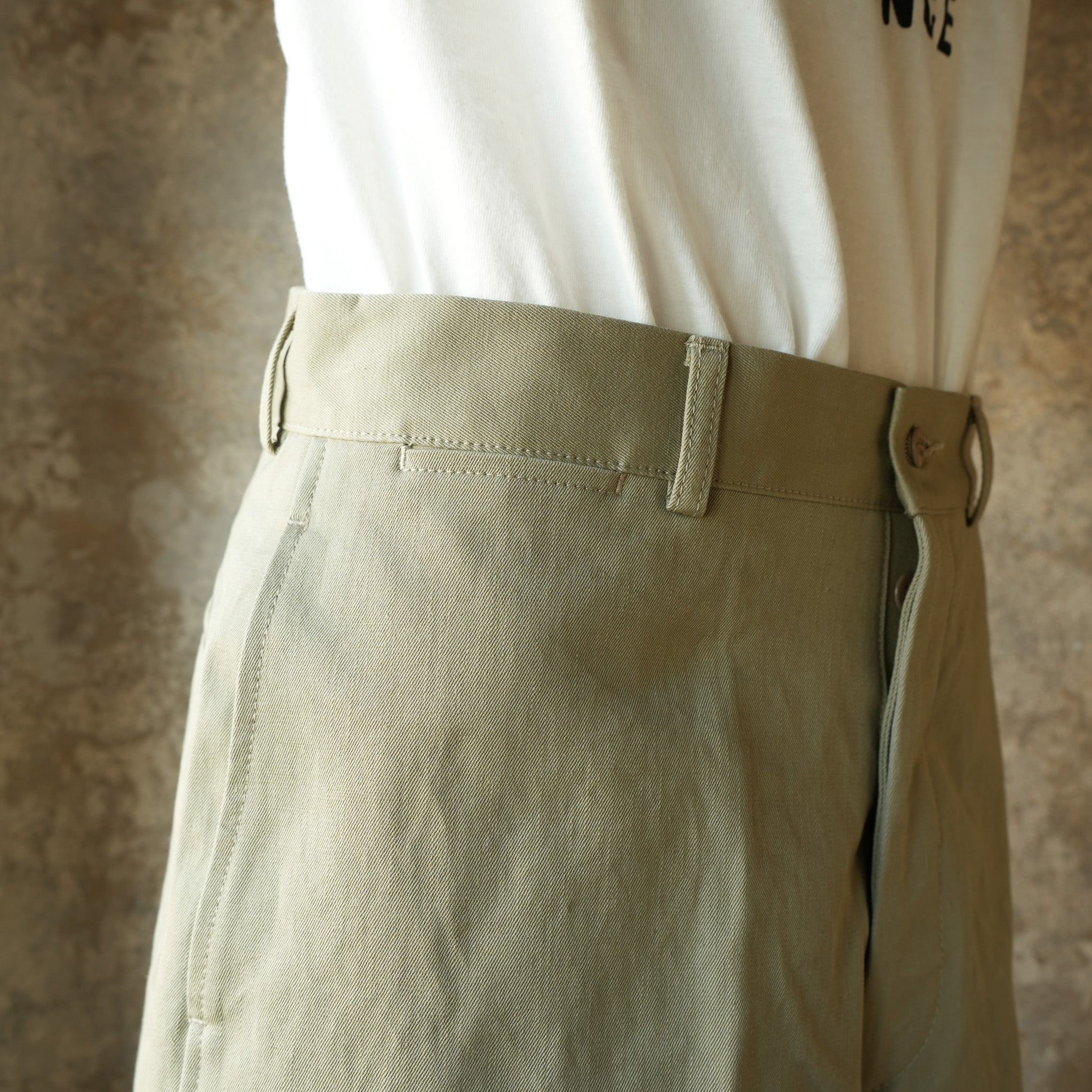 G&F Co._AFTER WAR TROUSERS_KHAKI – JeansShopSpiral