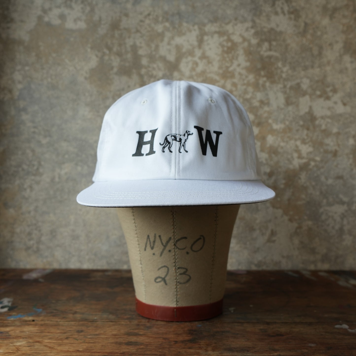 THE H.W.DOG&CO_D-01130_WASHED BIKERS CAP_WHITE