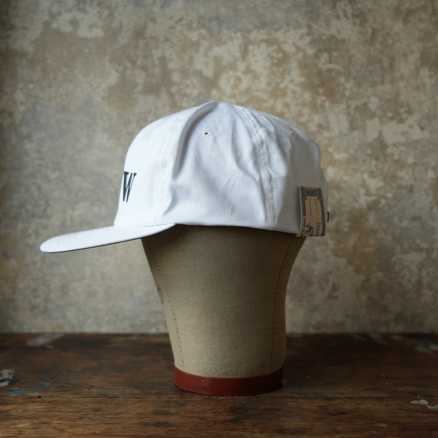 THE H.W.DOG&CO_D-01130_WASHED BIKERS CAP_WHITE
