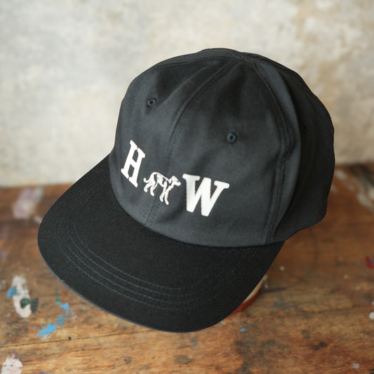 THE H.W.DOG&CO_D-01130_WASHED BIKERS CAP_BLACK