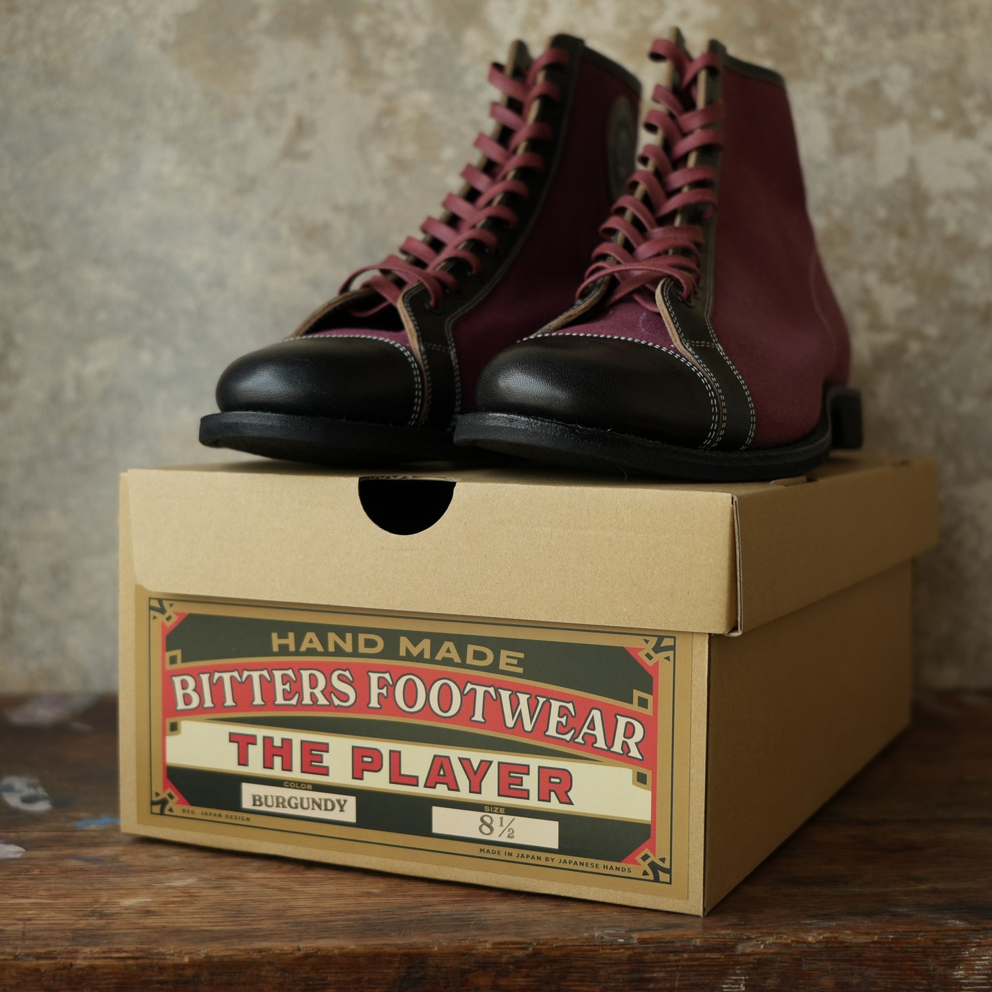 G&F Co._BITTERS ORIGINAL - "THE PLAYER"_BURGUNDY