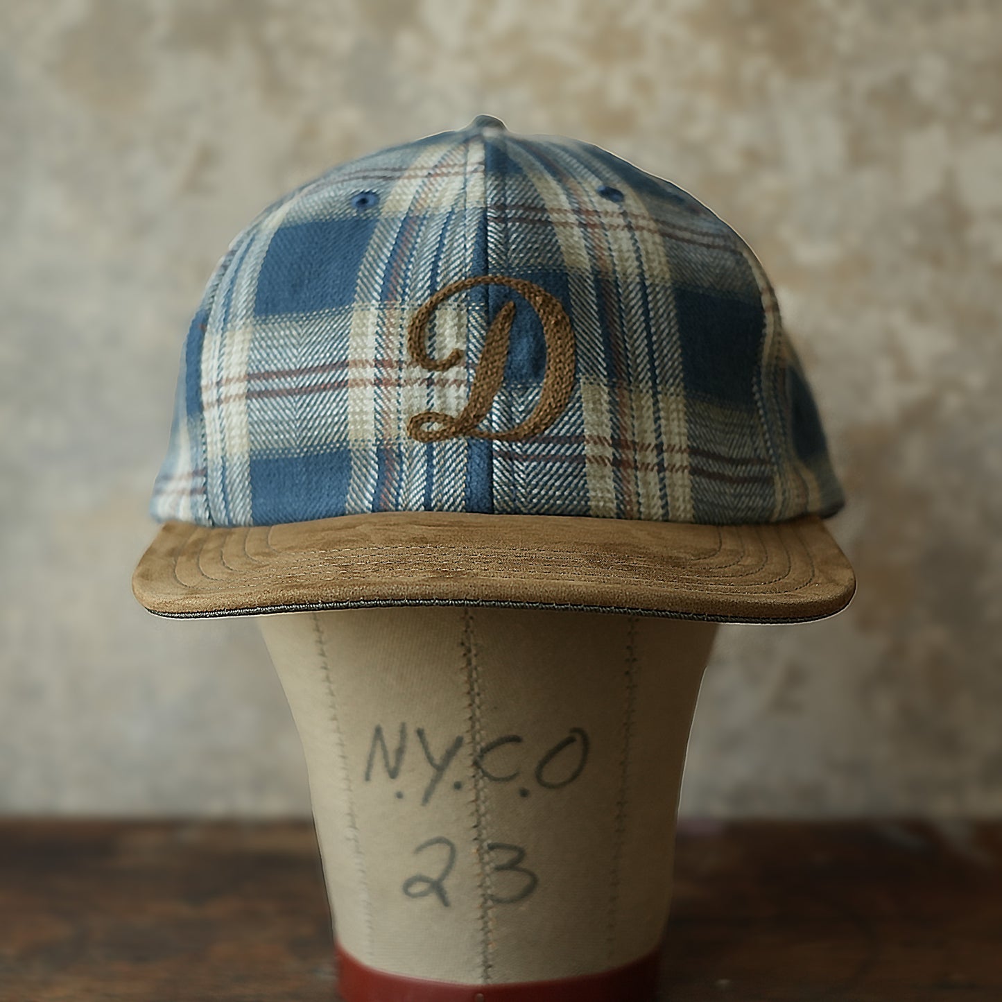 THE H.W.DOG&CO_D-01147_PLAID TWO TONE CAP - Navy