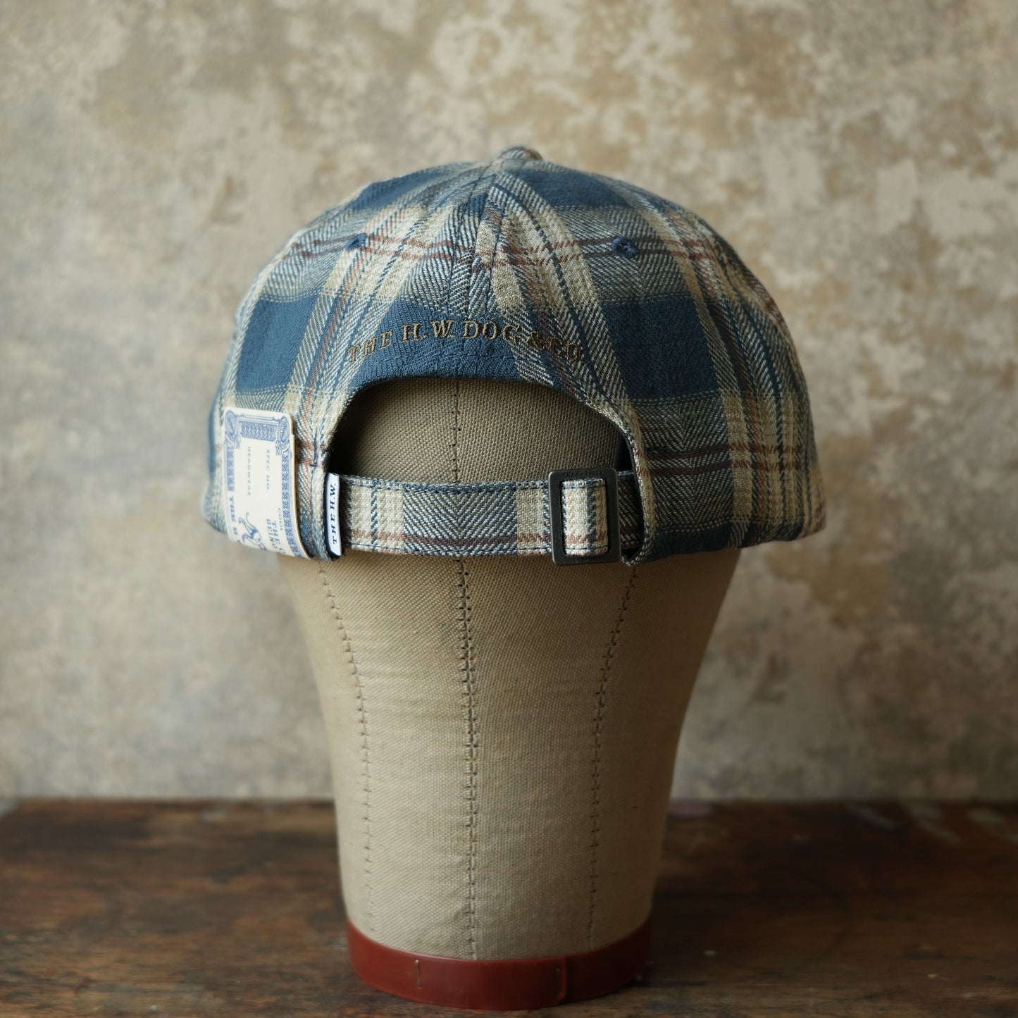 THE H.W.DOG&CO_D-01147_PLAID TWO TONE CAP - Navy