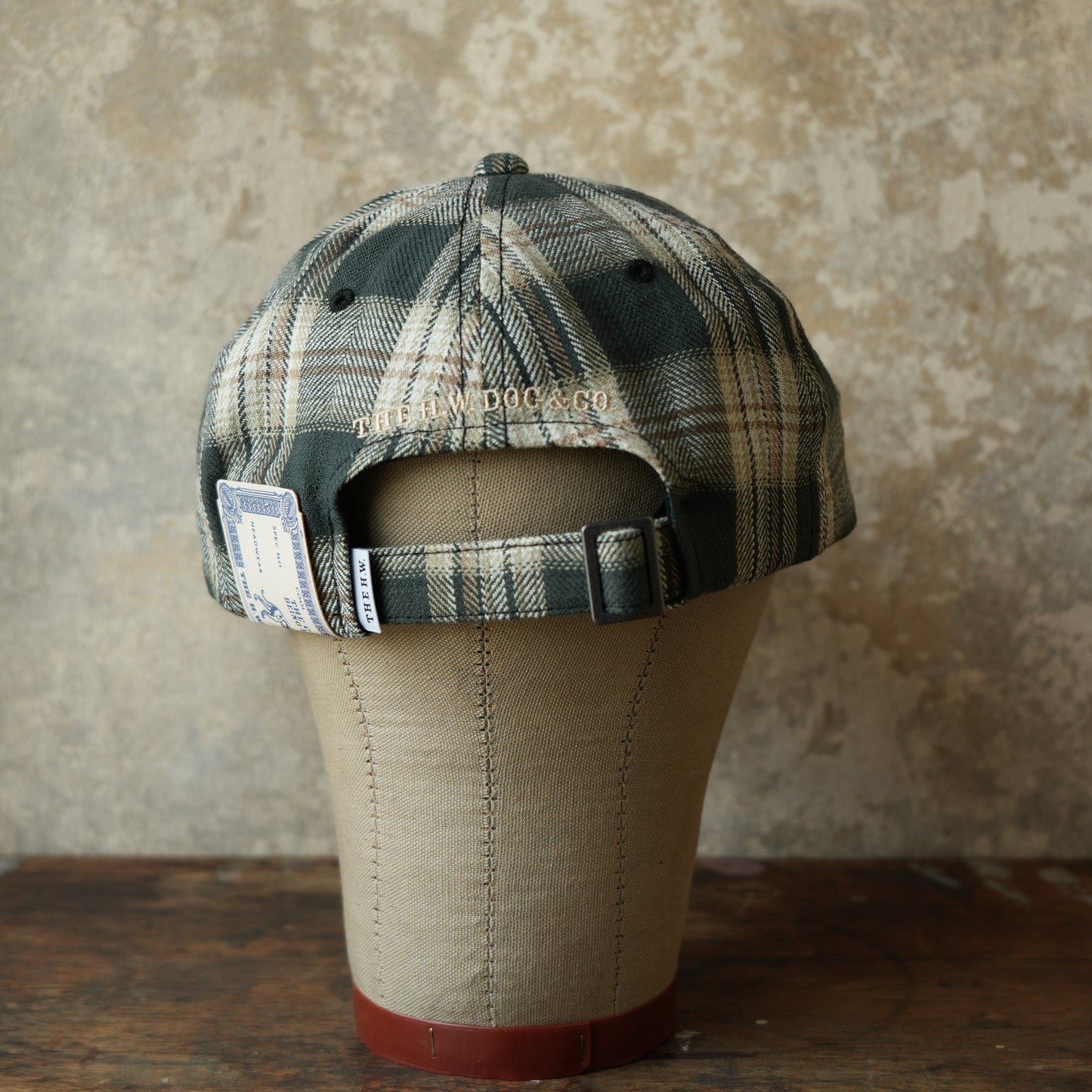 THE H.W.DOG&CO_D-01147_PLAID TWO TONE CAP - Black