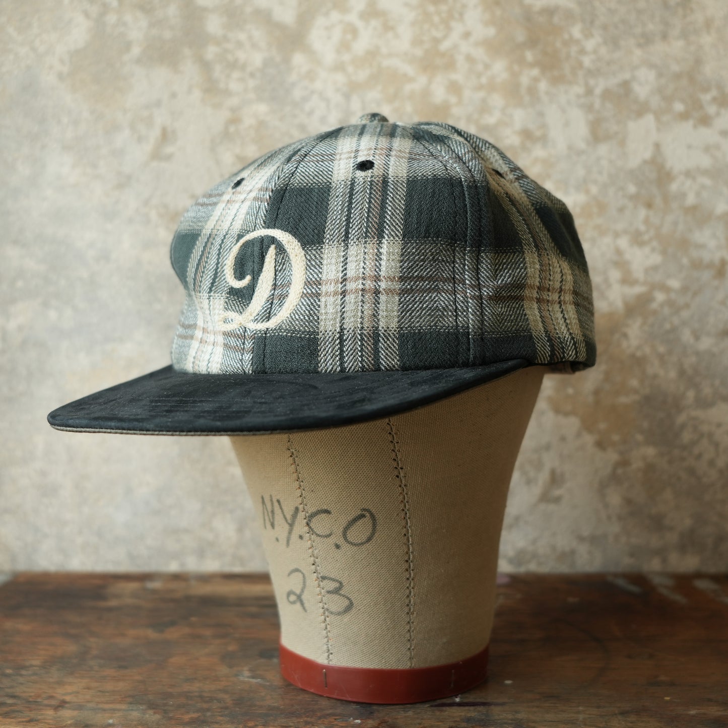 THE H.W.DOG&CO_D-01147_PLAID TWO TONE CAP - Black