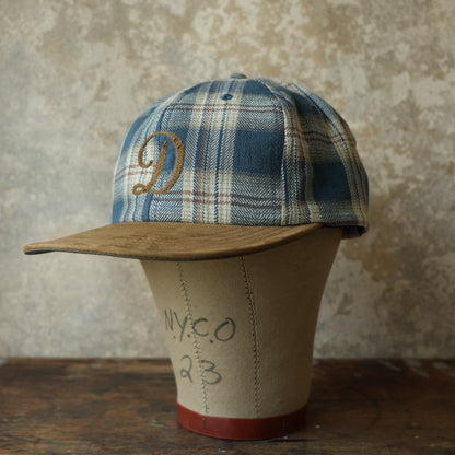 THE H.W.DOG&CO_D-01147_PLAID TWO TONE CAP - Navy