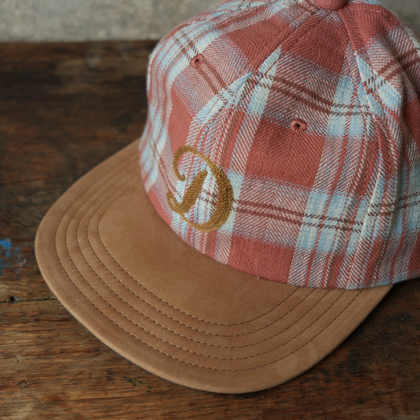 THE H.W.DOG&CO_D-01147_PLAID TWO TONE CAP - Red