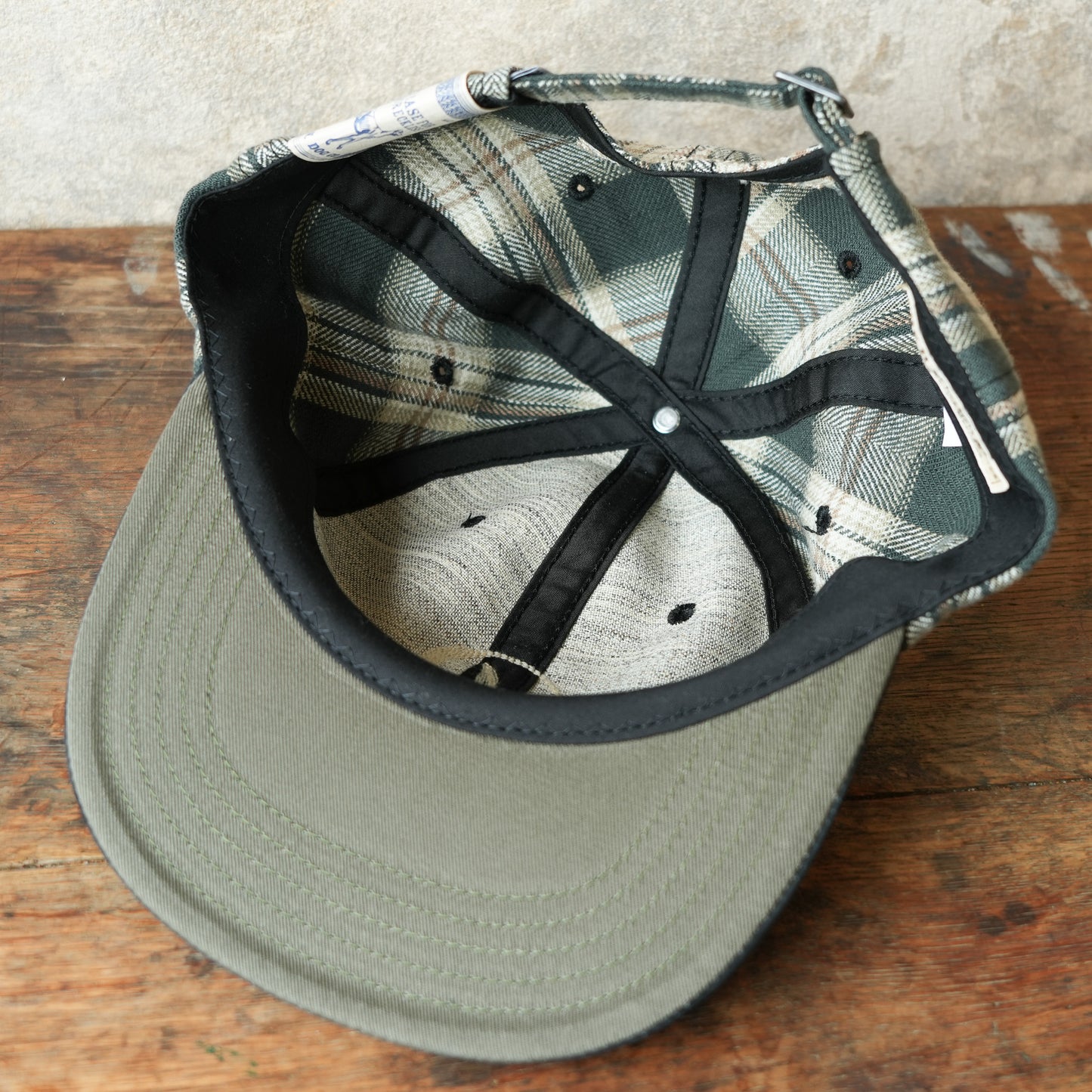 THE H.W.DOG&CO_D-01147_PLAID TWO TONE CAP - Black