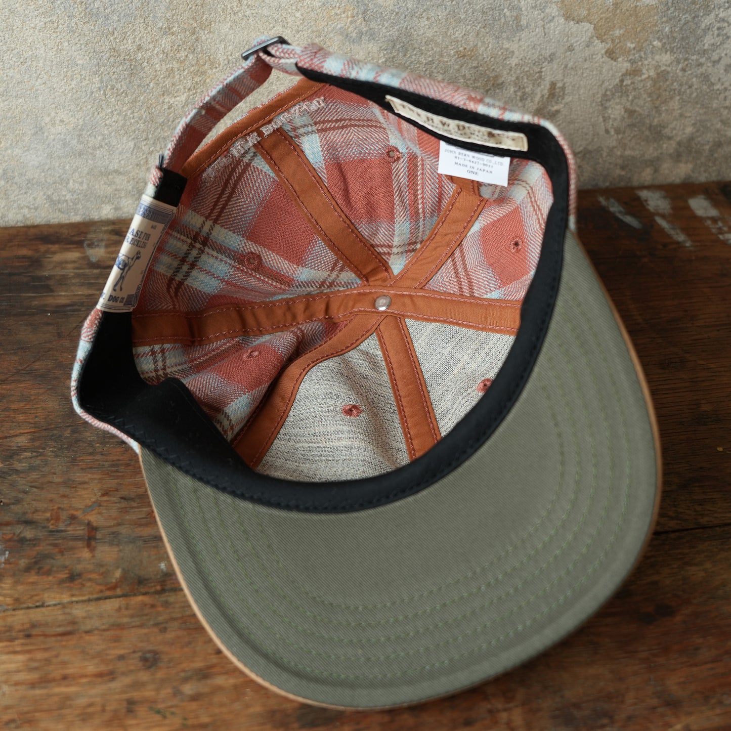 THE H.W.DOG&CO_D-01147_PLAID TWO TONE CAP - Red