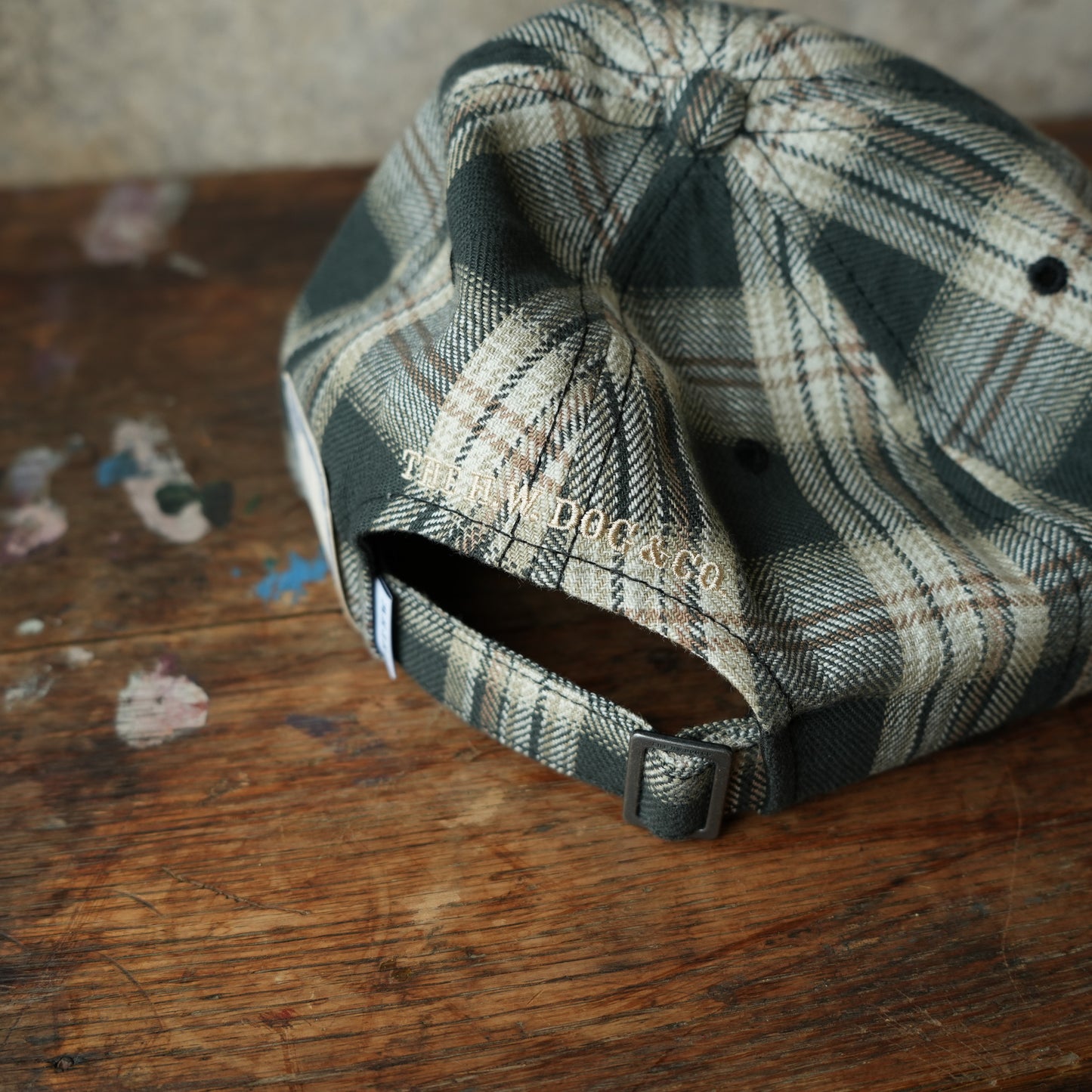 THE H.W.DOG&CO_D-01147_PLAID TWO TONE CAP - Black