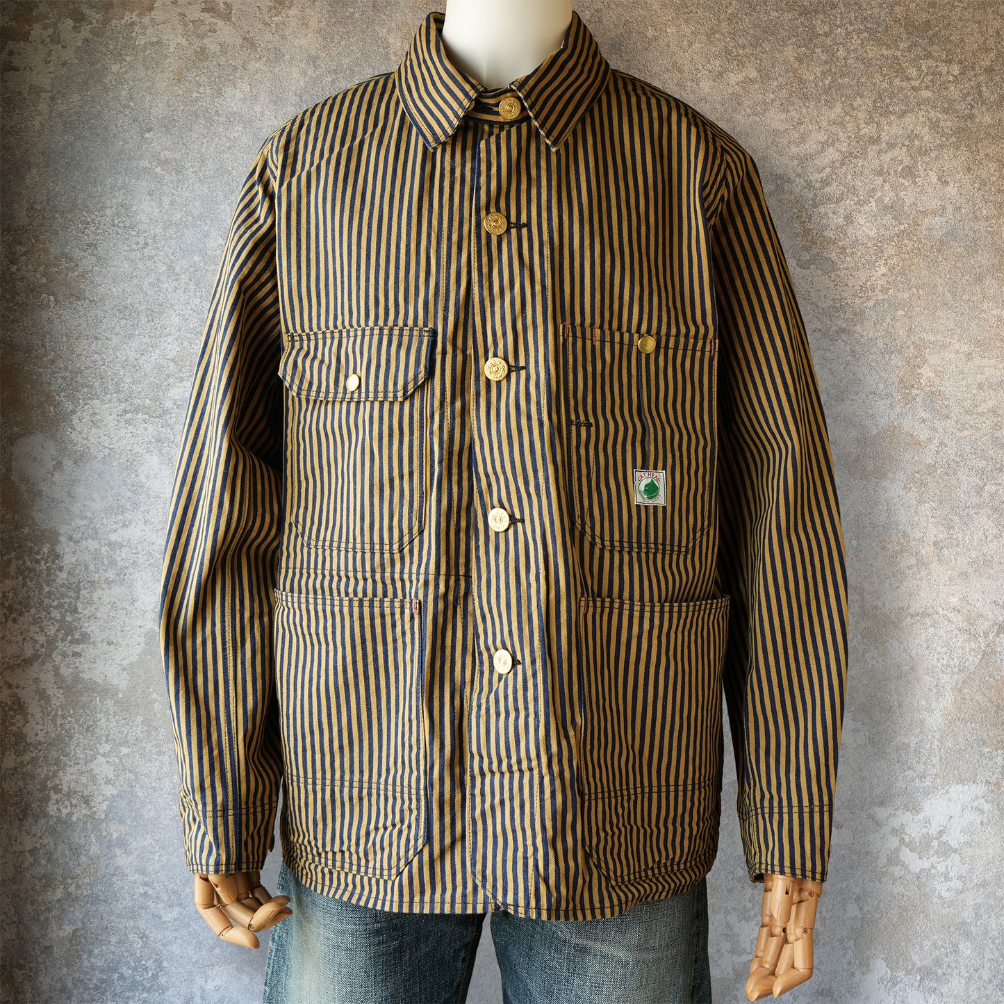 TCB Jeans_Cat Head Jacket_Brown Tabby Stripe