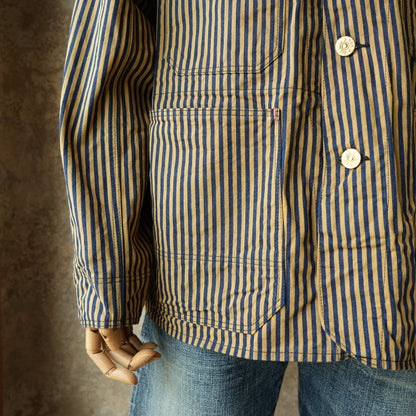 TCB Jeans_Cat Head Jacket_Brown Tabby Stripe