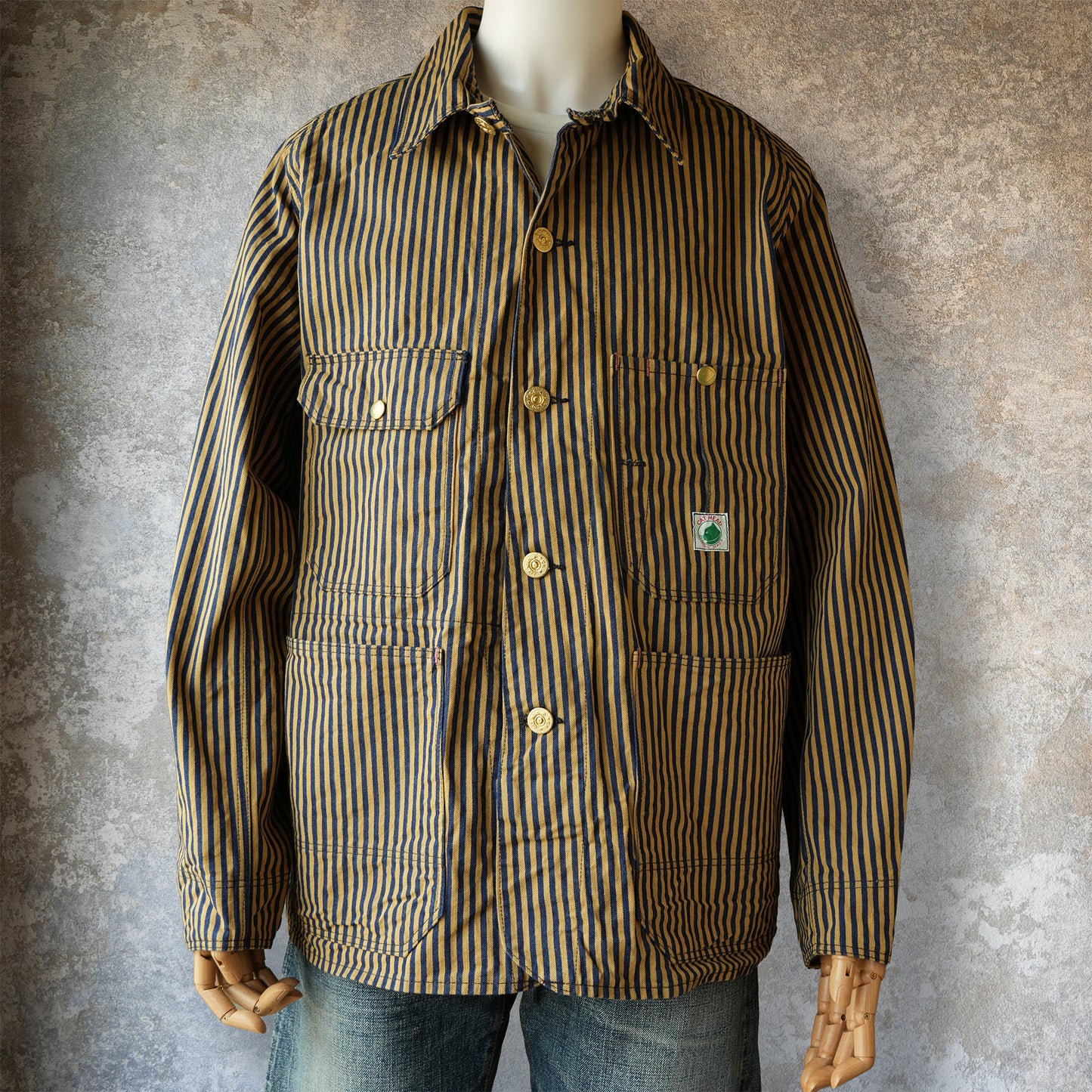 TCB Jeans_Cat Head Jacket_Brown Tabby Stripe