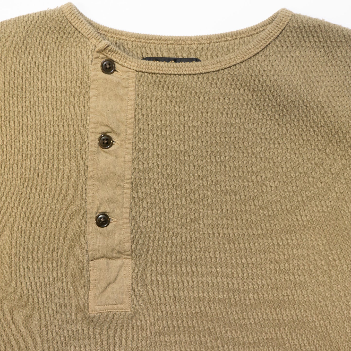 ORGUEIL_OR-9101_Thermal Henry Neck Shirt_Khaki