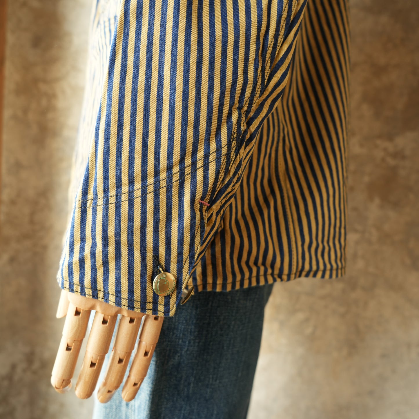 TCB Jeans_Cat Head Jacket_Brown Tabby Stripe